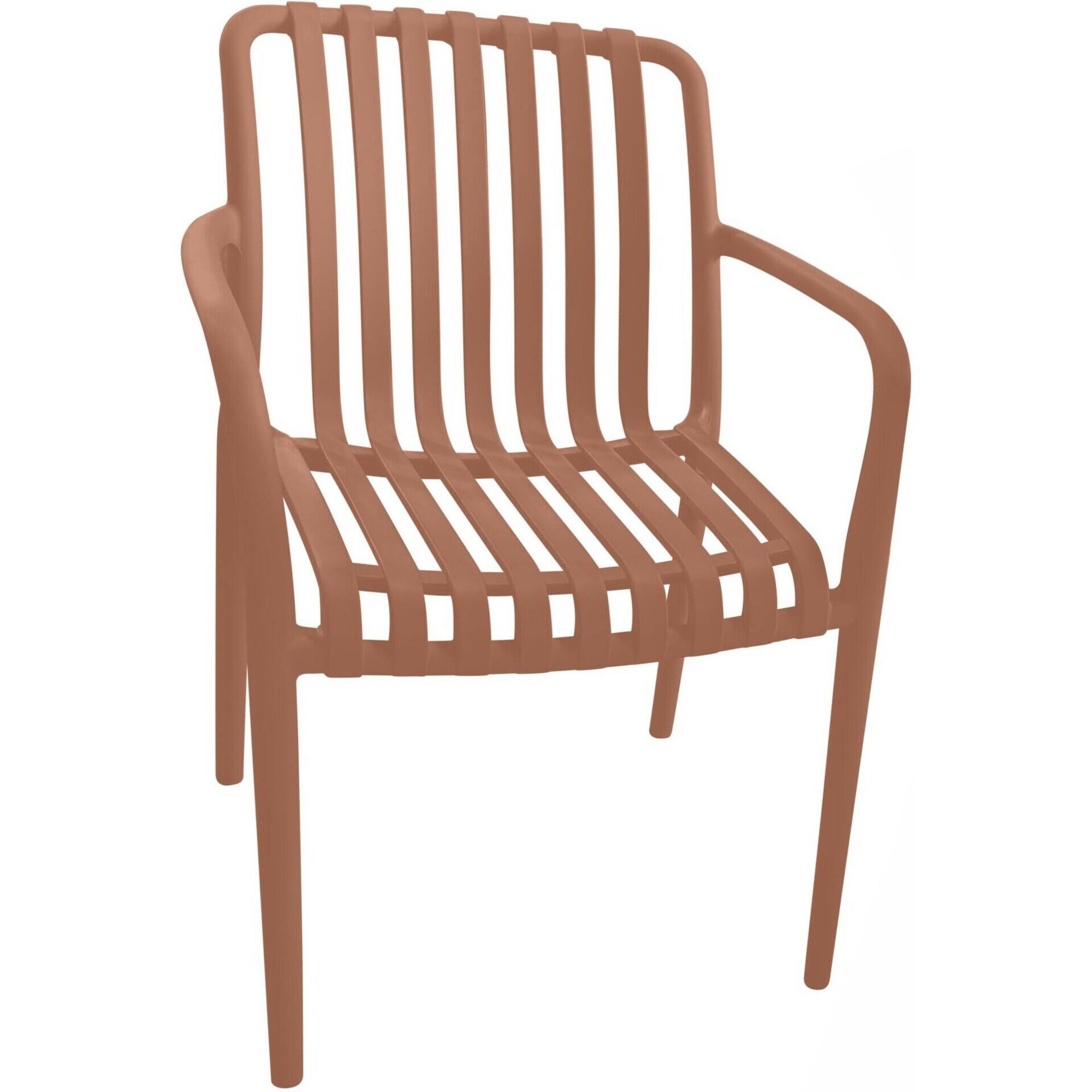 Conjunto de Refei&ccedil;&atilde;o Mesa e 2 Cadeiras Terracota Kasa