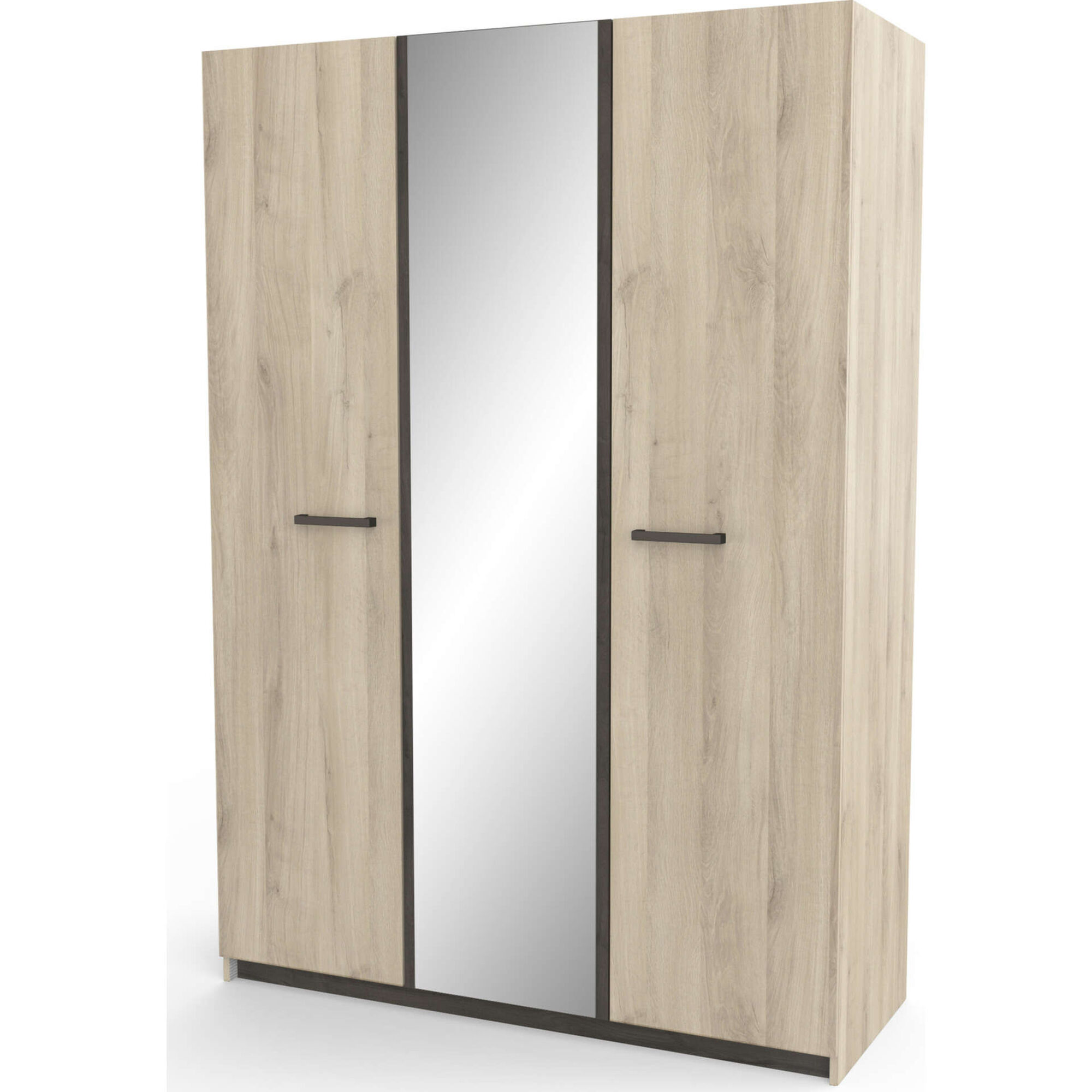 Roupeiro 3 Portas 134x51x192cm Carvalho Watson