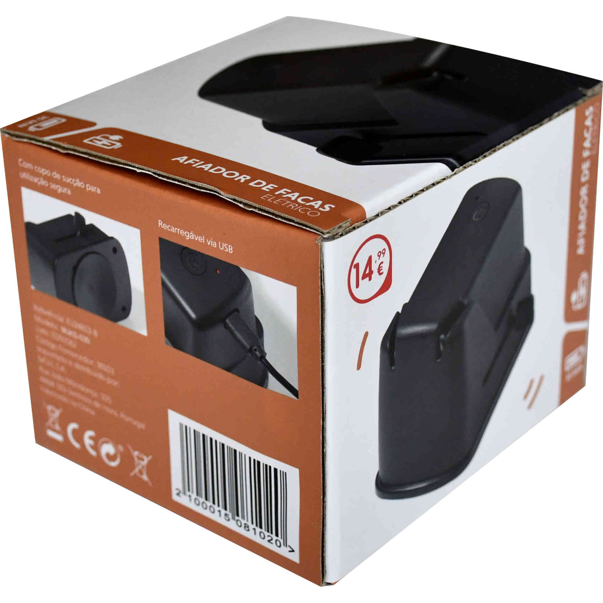 Afiador de Facas Elétrico e Recarregável