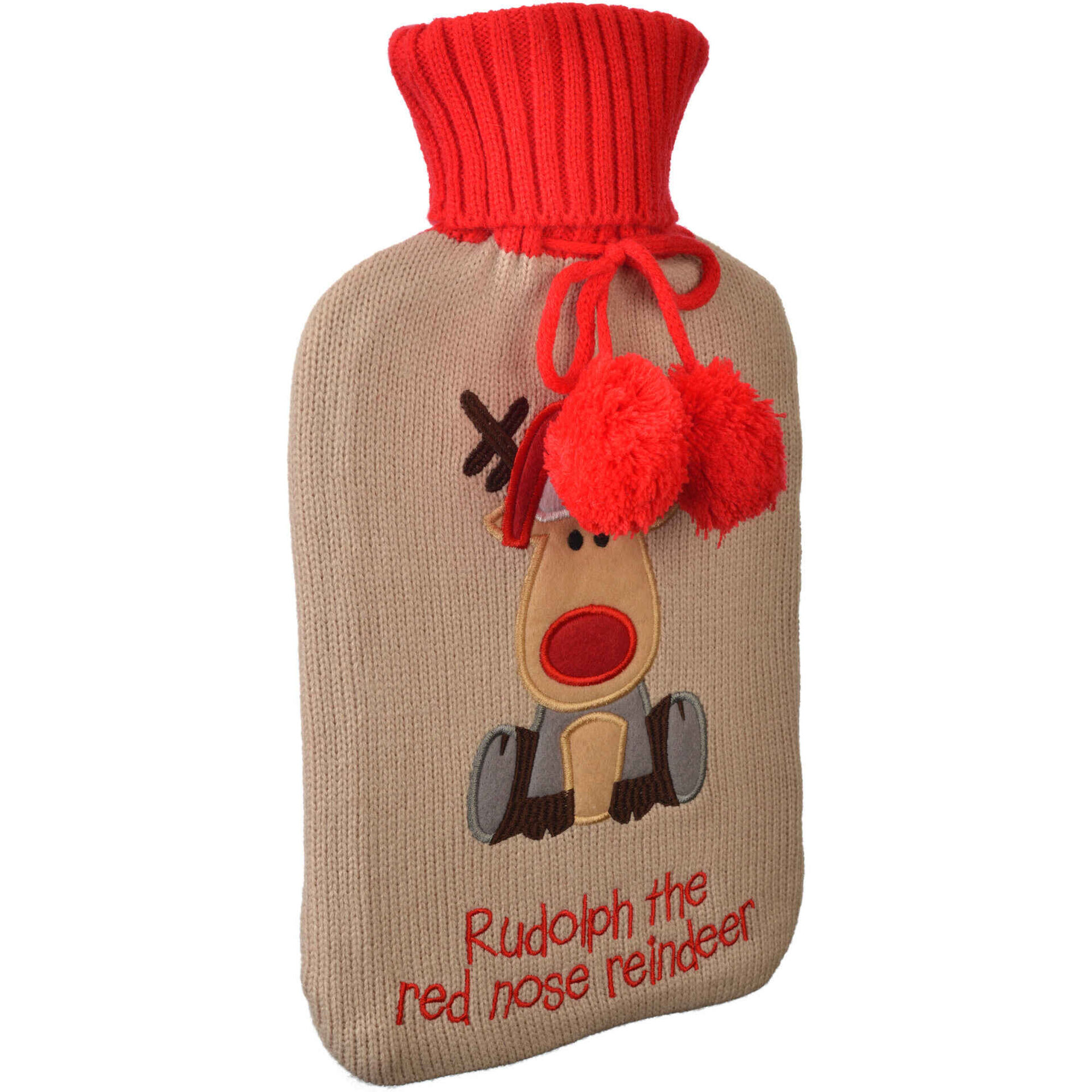 Saco Água Quente 1,75L Rena com Pompons