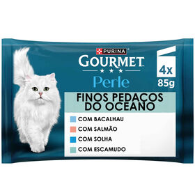 Comida H&uacute;mida para Gato Adulto Peda&ccedil;os do Oceano Purina Gourmet Perle