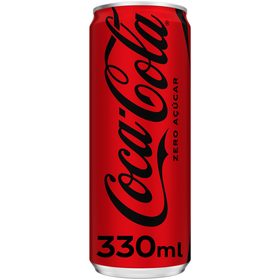 Refrigerante com G&aacute;s em Lata Cola Zero Coca-Cola