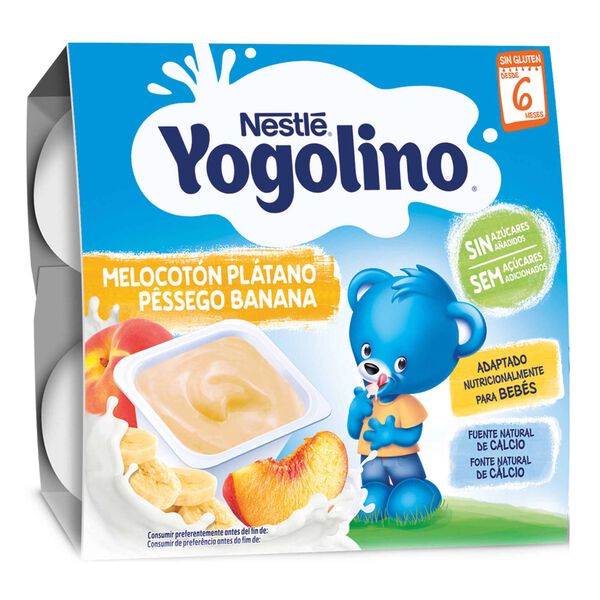 Alimento Lácteo Pêssego e Banana +6M Yogolino