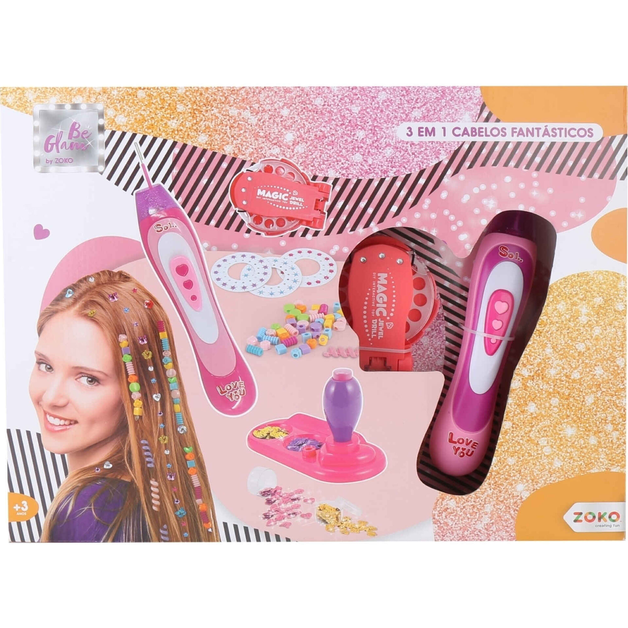 3 em 1 Cabelos Fantásticos