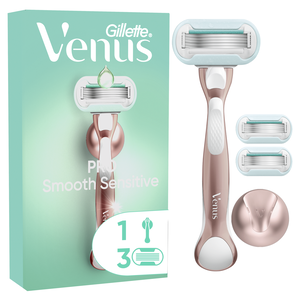 Máquina Depilatória Pro Smooth Sensitive com 3 Recargas Gillette Venus