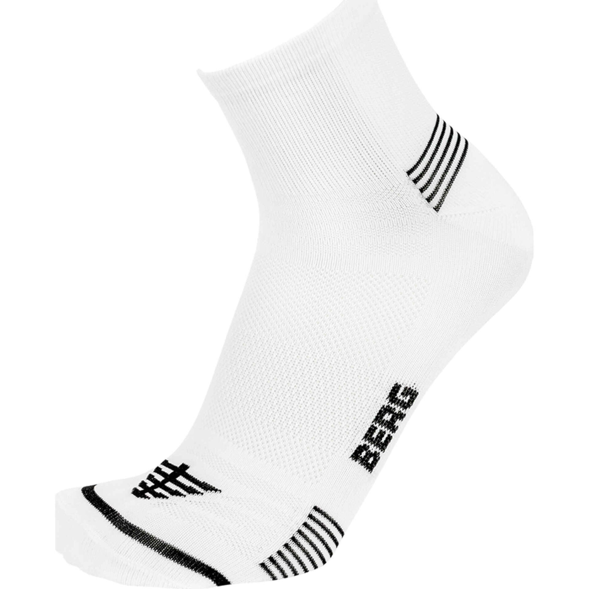 Meias Corrida Cano Curto Preto e Branco