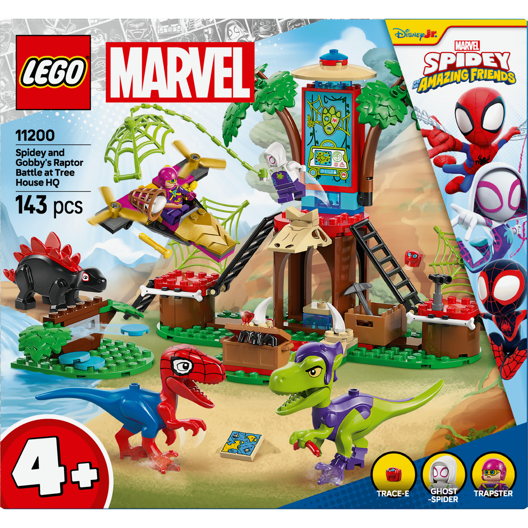 LEGO Marvel - Spidey e Gobby &ndash; Batalha de Raptors no Quartel-General da Casa da &Aacute;rvore - 11200