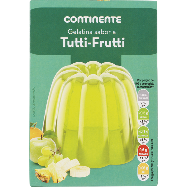 Gelatina em Pó Tutti Frutti Continente