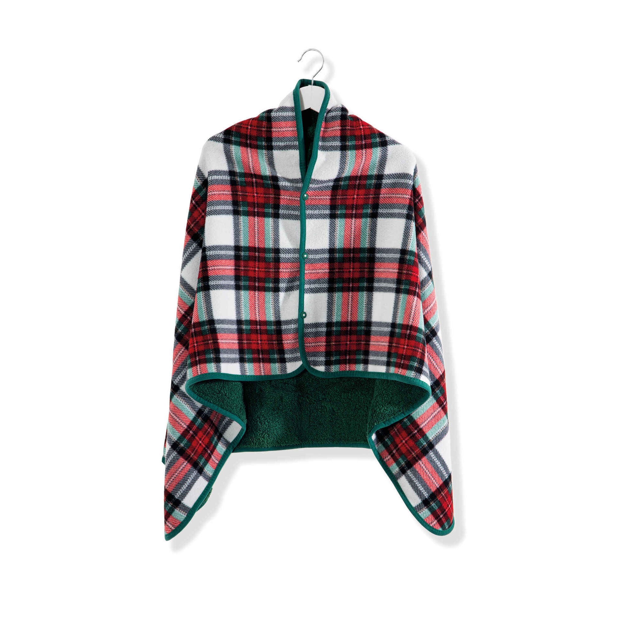 Uncle or Mister gray distance Manta Poncho 80x134cm Xadrez Vermelho 1 un - Kasa | Continente