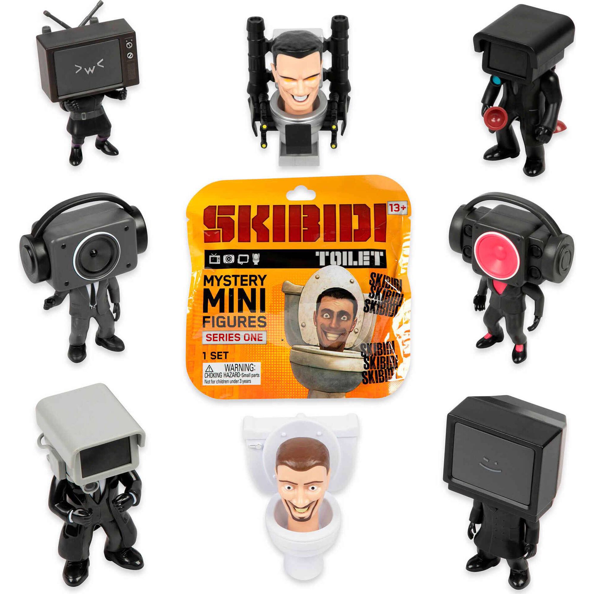 Skibidi Toilet - Mini Figuras  (v&aacute;rios modelos)