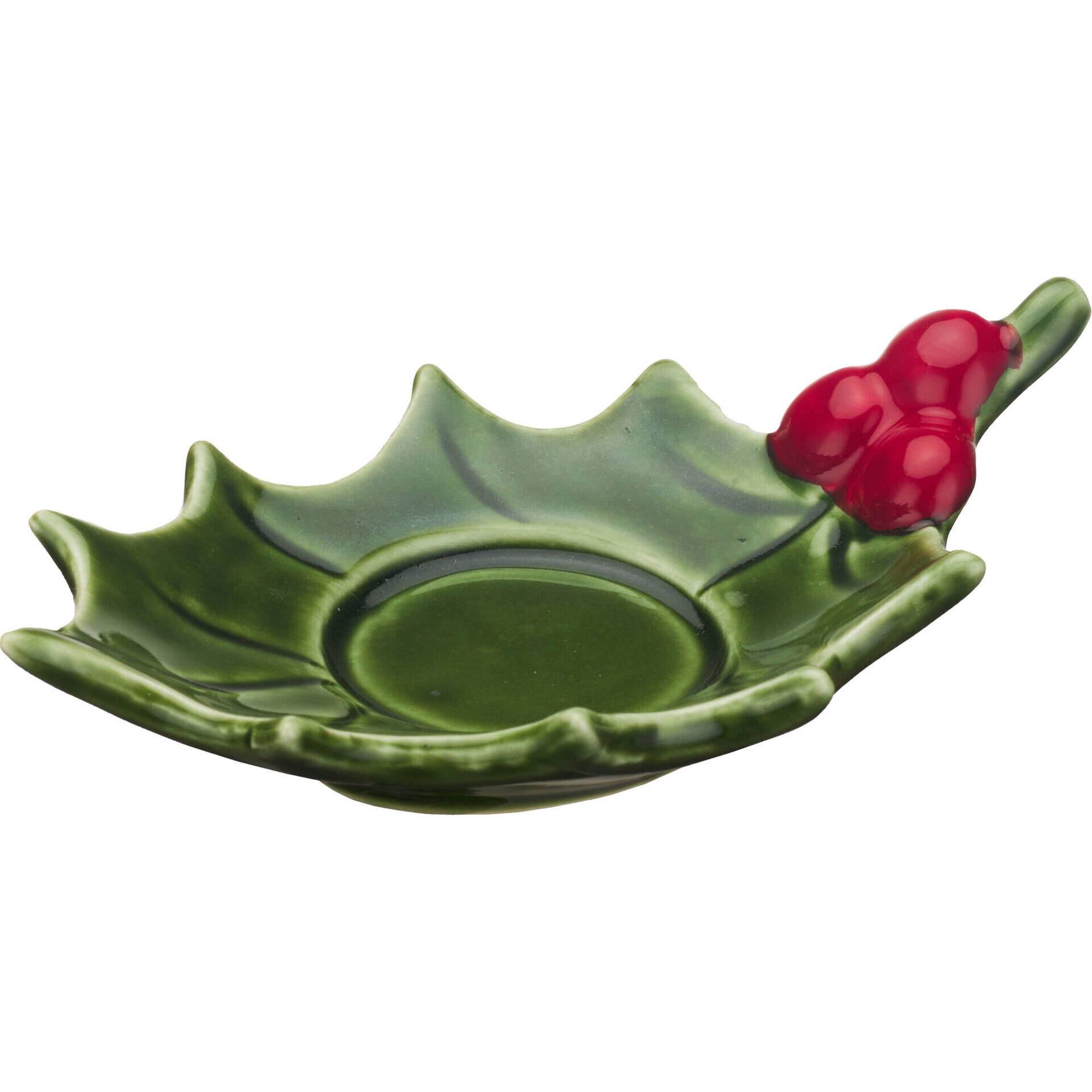 Suporte Tealight Azevinho Cer&acirc;mica Kasa