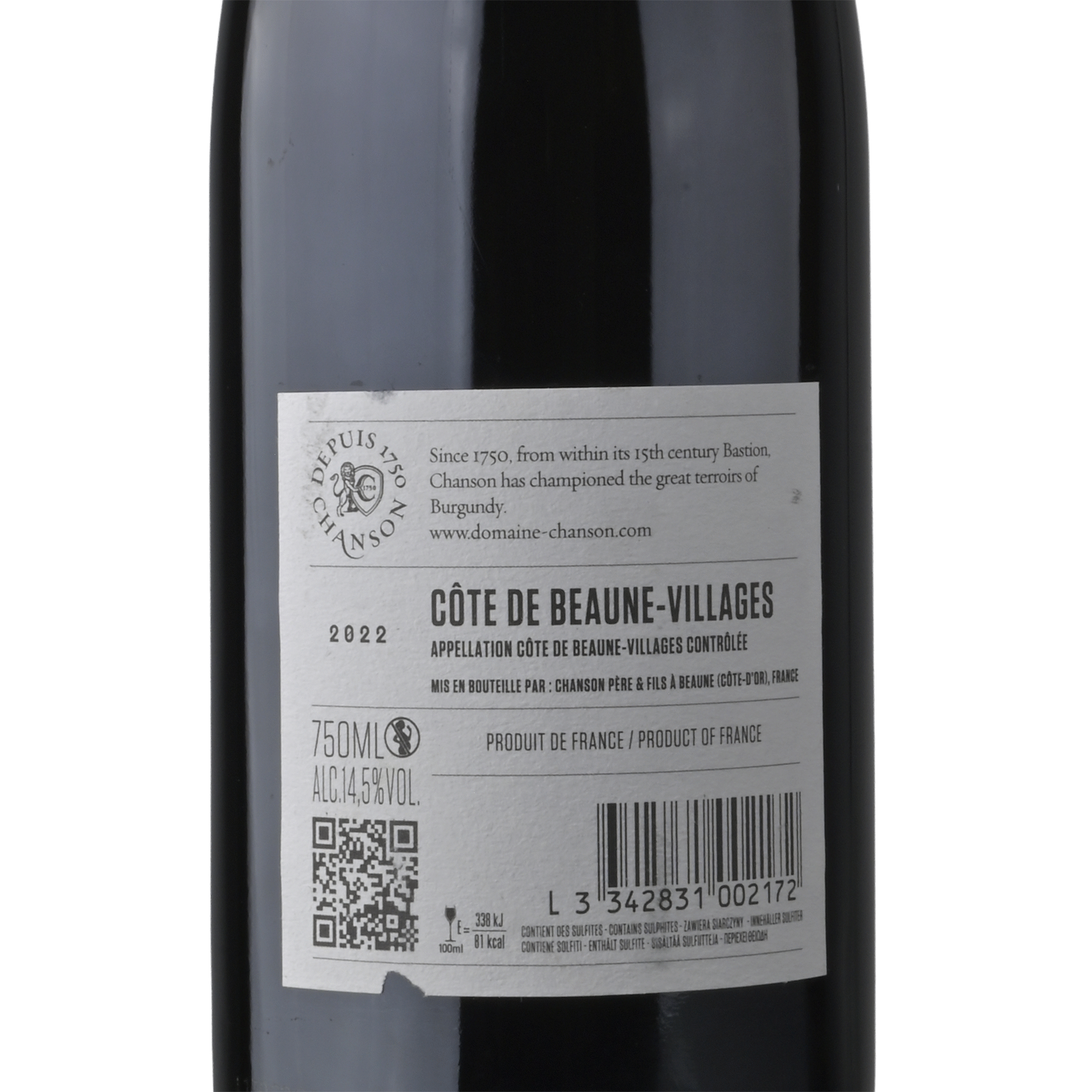 Chanson C&ocirc;te de Beaune Villages Vinho Tinto
