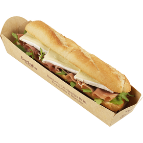 Baguete de Queijo Brie, Presunto e Rúcula Baguete de Queijo Brie, Presunto e Rúcula