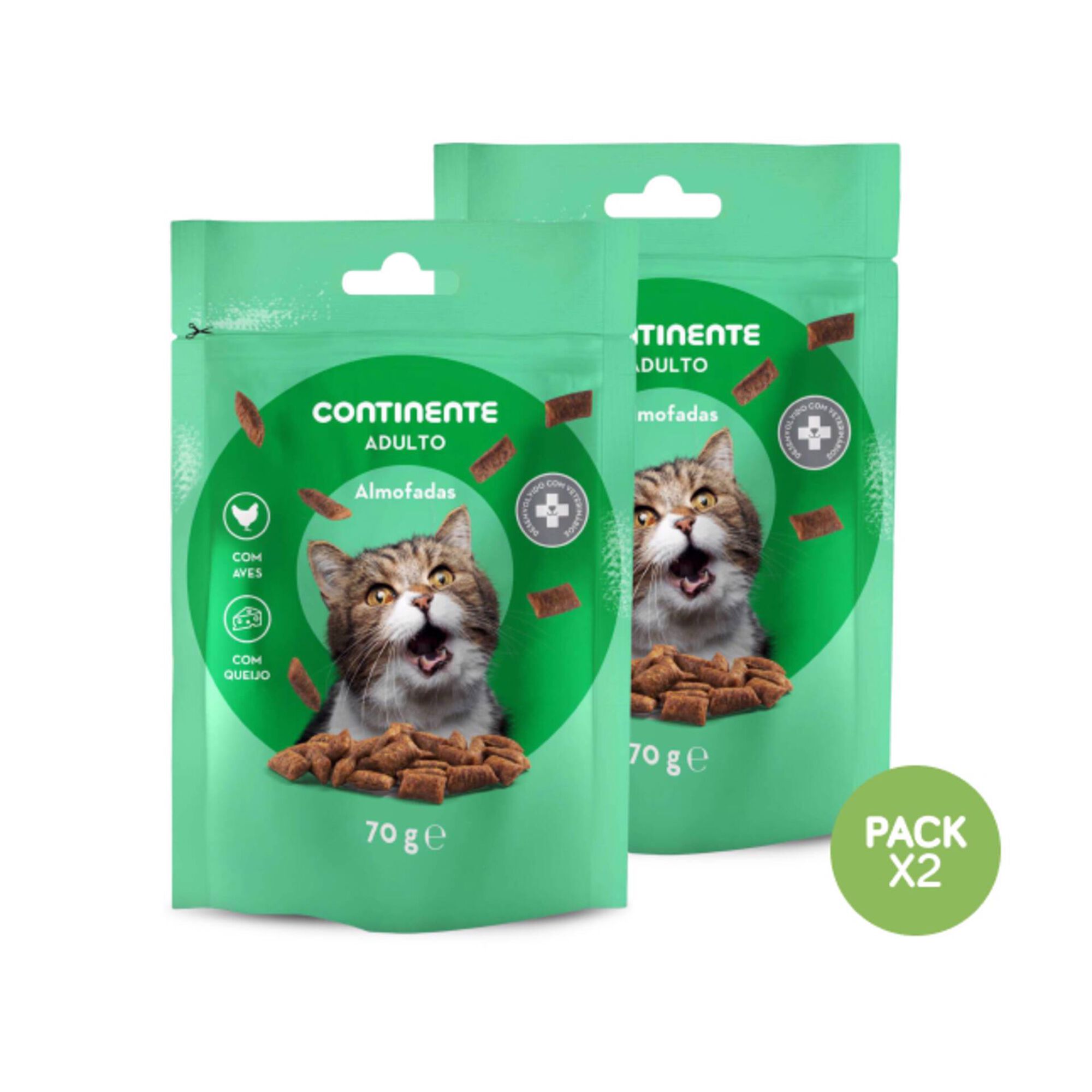 Snack para Gato Almofadas Queijo