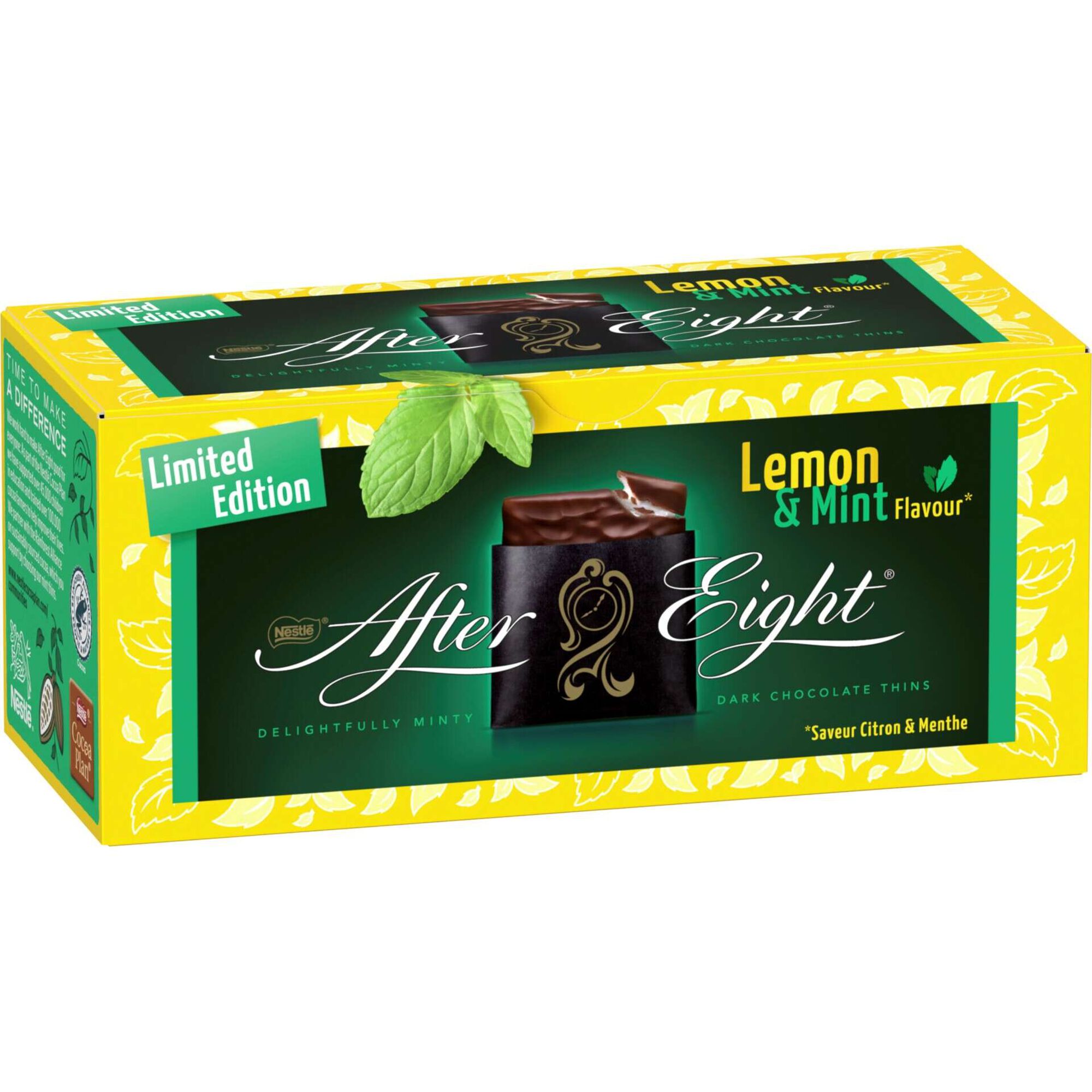 Bombons de Choclate Negro com Limão e Menta Bombons de Choclate Negro com Limão e Menta
