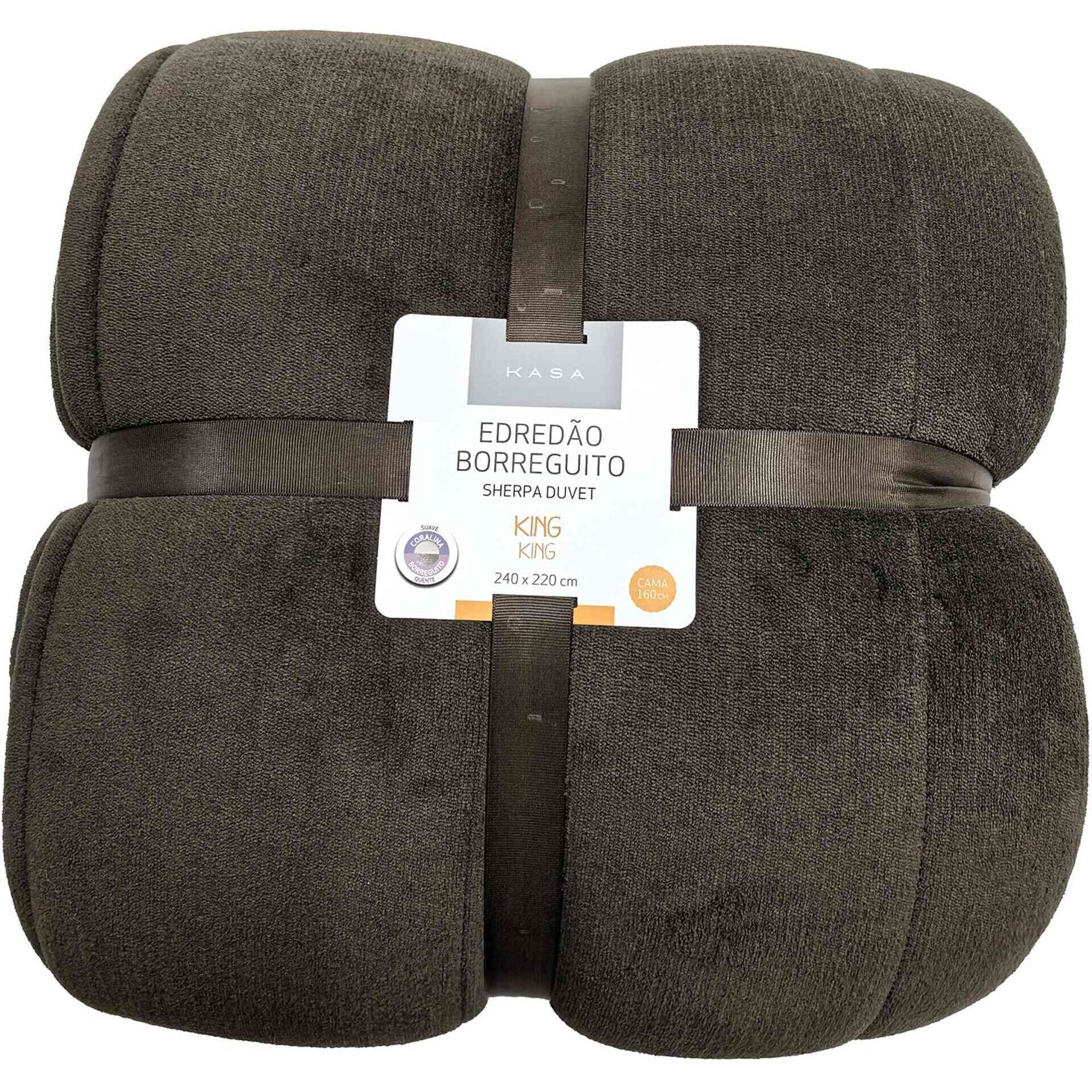 Edredão Coral Borreguito Castanho