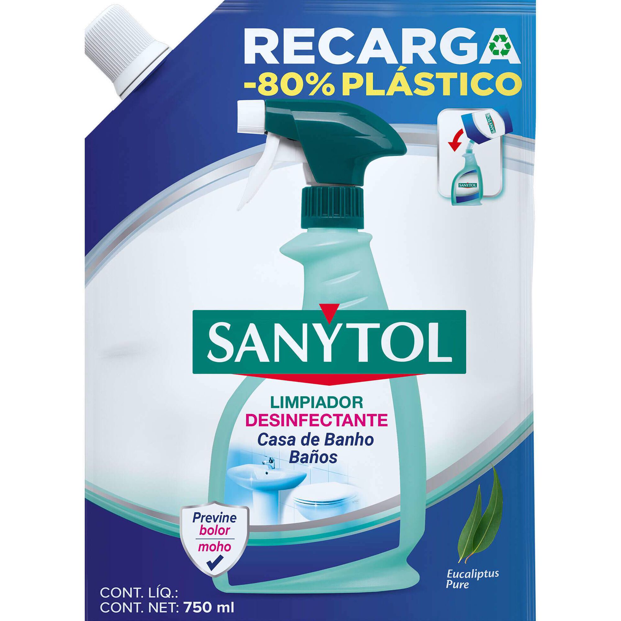 Spray WC Desinfetante Recarga Sanytol