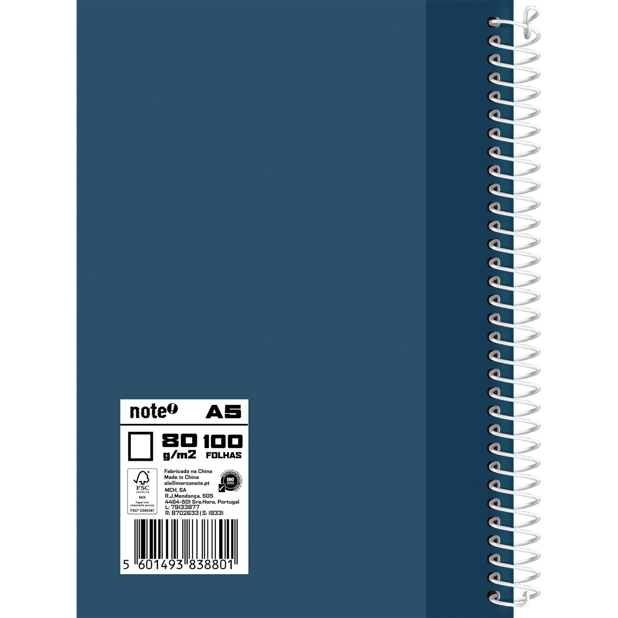 Caderno A5 100 Folhas Pautado (v&aacute;rias cores) Note!