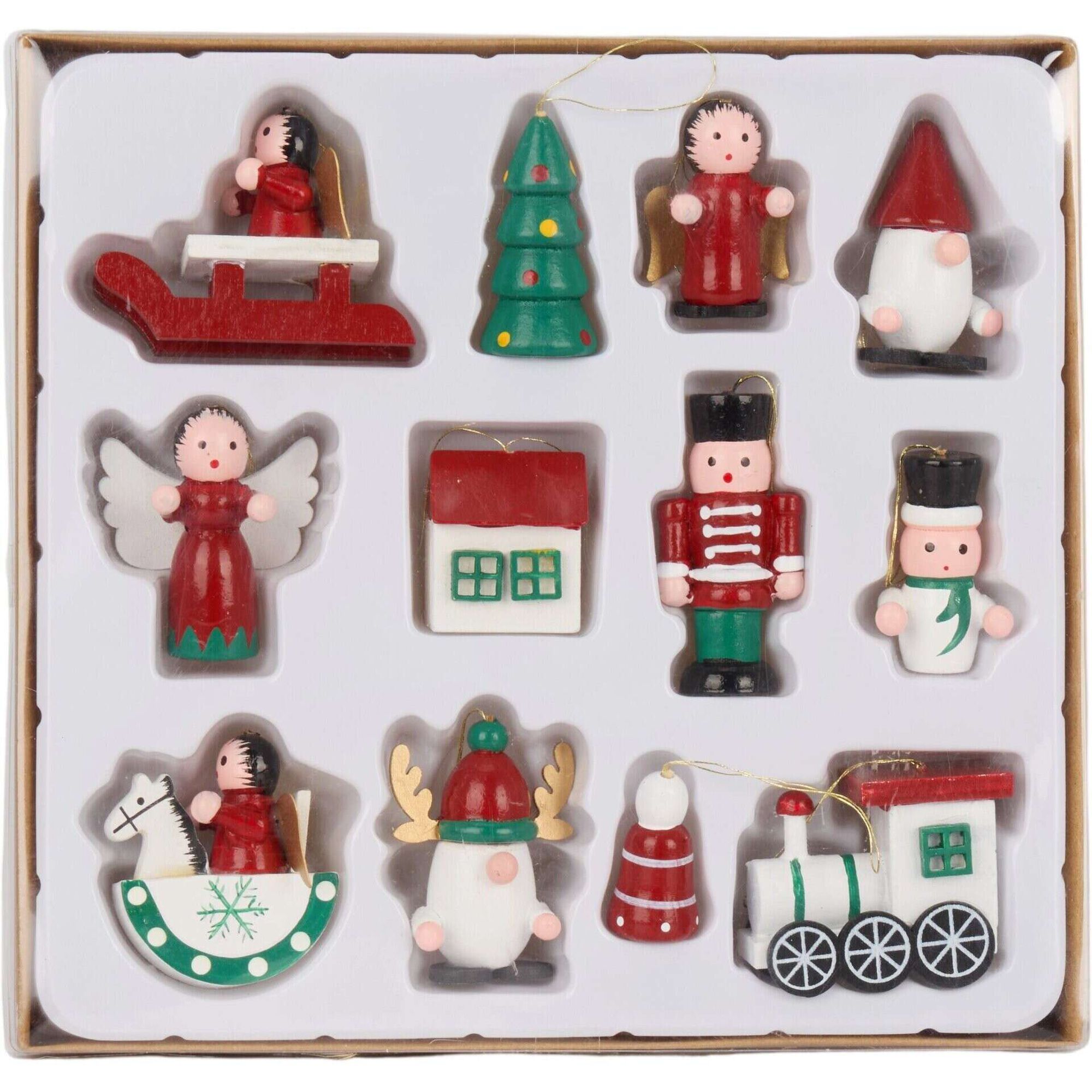 Conjunto Mini Figuras Vermelho e Verde