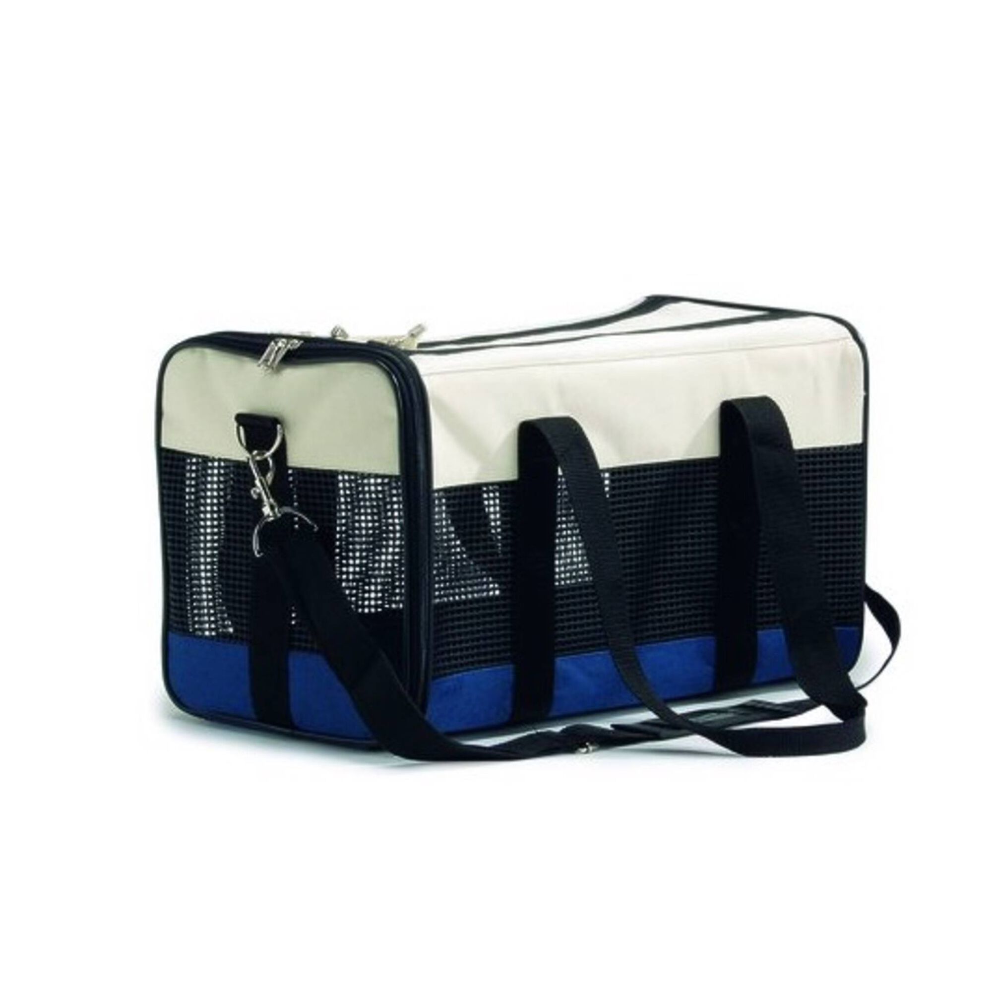 Transportadora para Cão/Gato Creme/Azul 43x25x27,5 cm Transportadora para Cão/Gato Creme/Azul 43x25x27,5 cm
