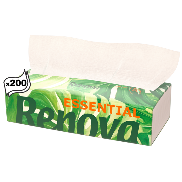 Lenços Faciais 2 Folhas Essencial Soft Renova