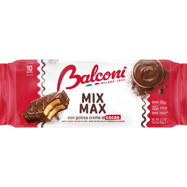 Bolo MixMax com Recheio Cacau e Cobertura Chocolate Balconi