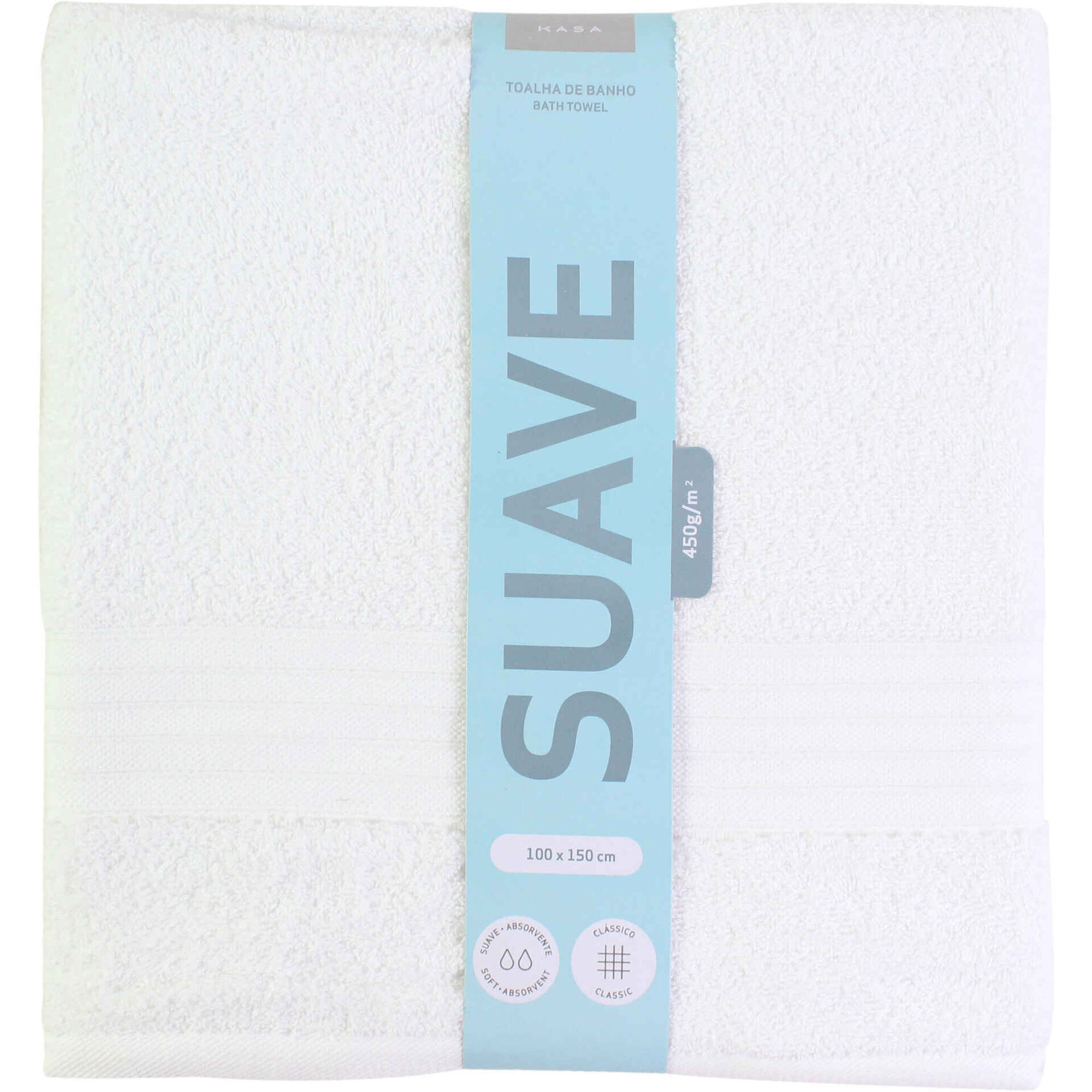 Toalha Banho Suave Branco Kasa