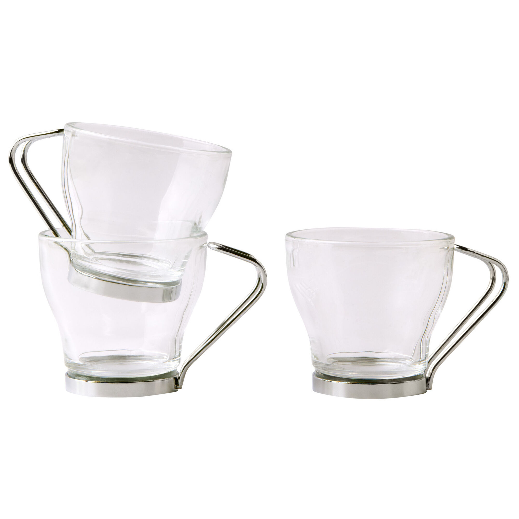 Conjunto 3 Ch&aacute;venas Caf&eacute; 105ml Cl&aacute;ssico Kasa