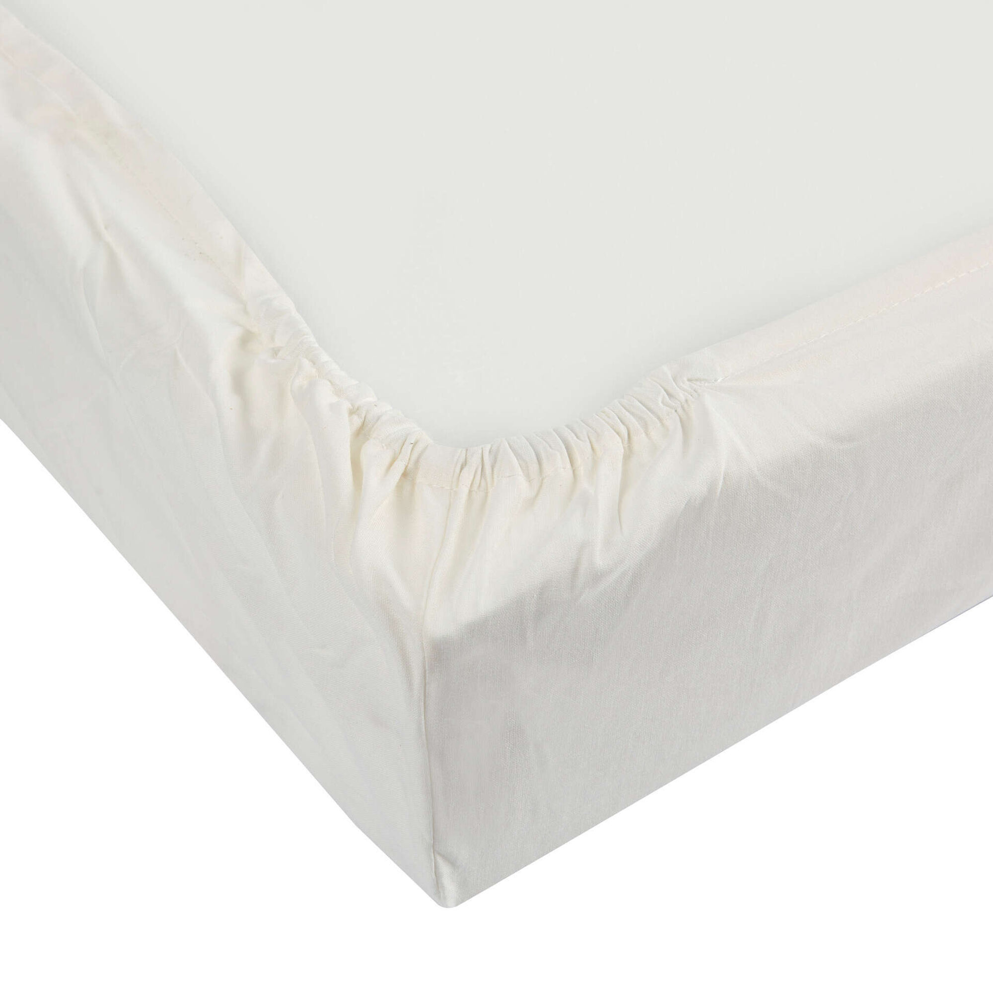 Conjunto 2 Lençóis Ajustáveis 60x120cm Branco