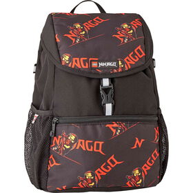 Mochila Pequena Preta e Vermelha LEGO Ninjago