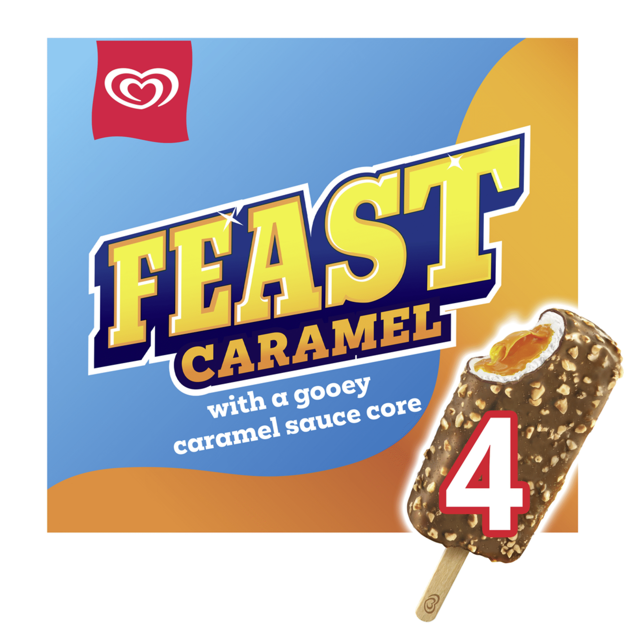 Gelado Feast Caramelo Ol&aacute;