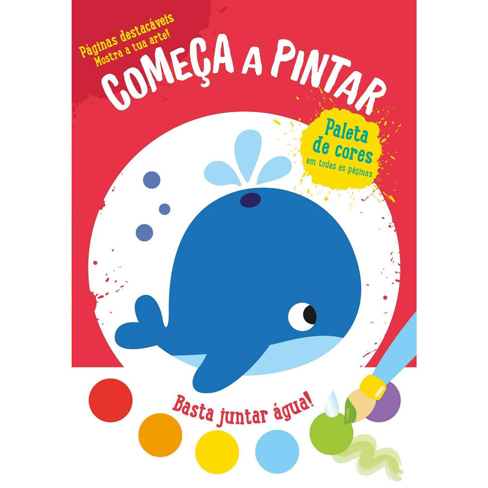 Come&ccedil;ar a Pintar - Baleia - Vermelho