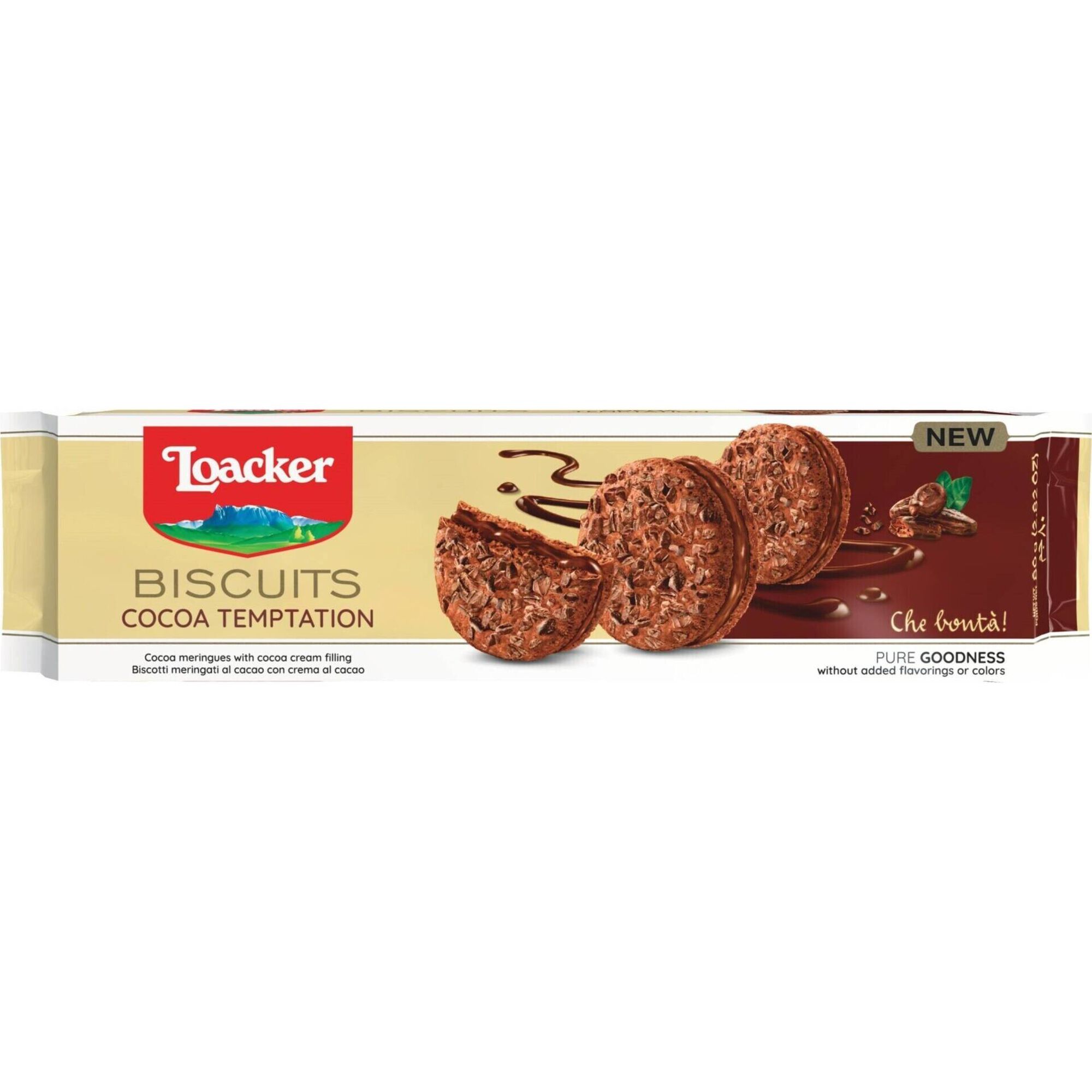 Biscoitos de Cacau Temptation Loacker