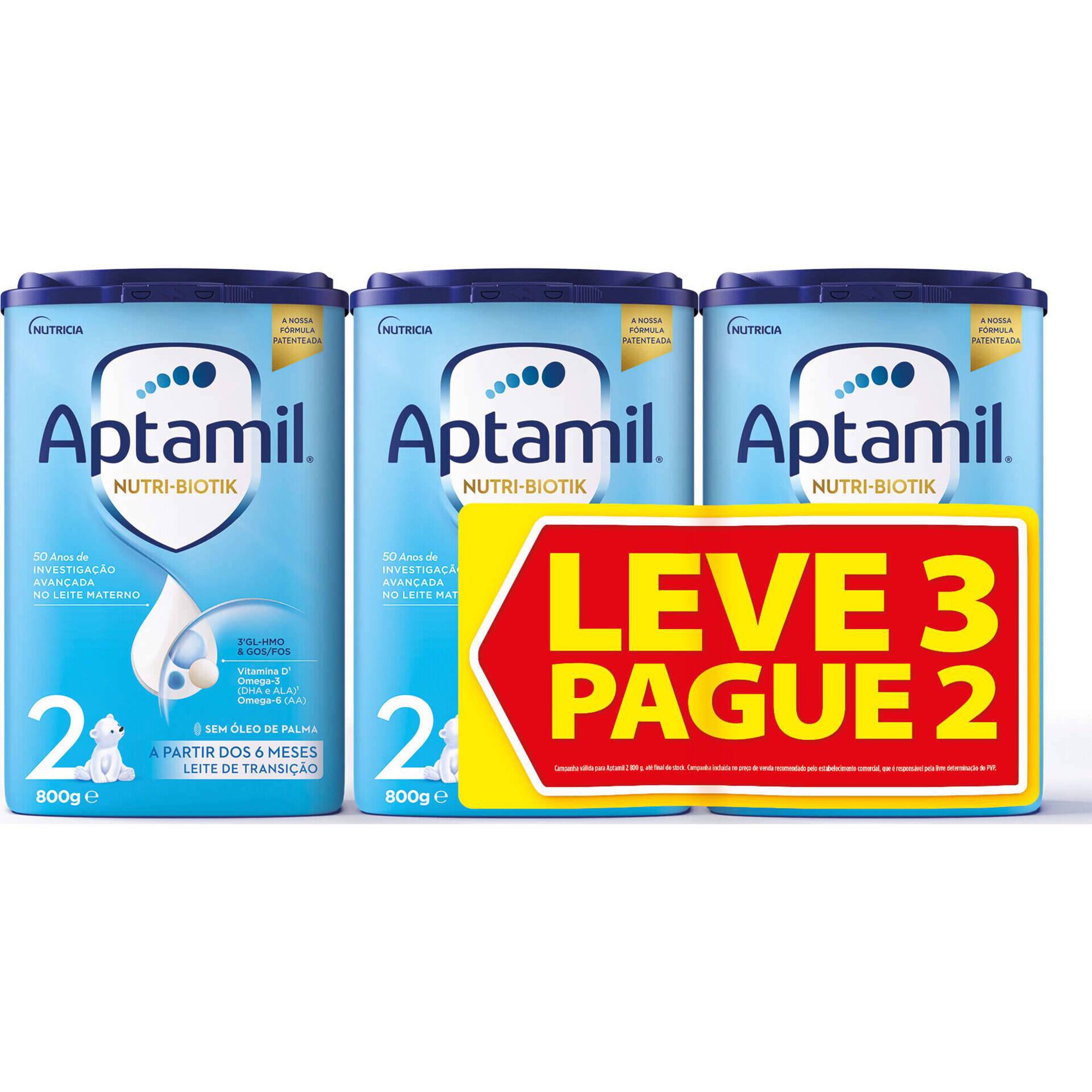 Leite em P&oacute; de Transi&ccedil;&atilde;o 2 Pack +6 Meses Aptamil