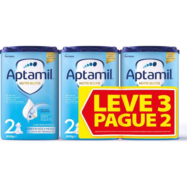 Leite em Pó de Transição 2 Pack +6 Meses Aptamil