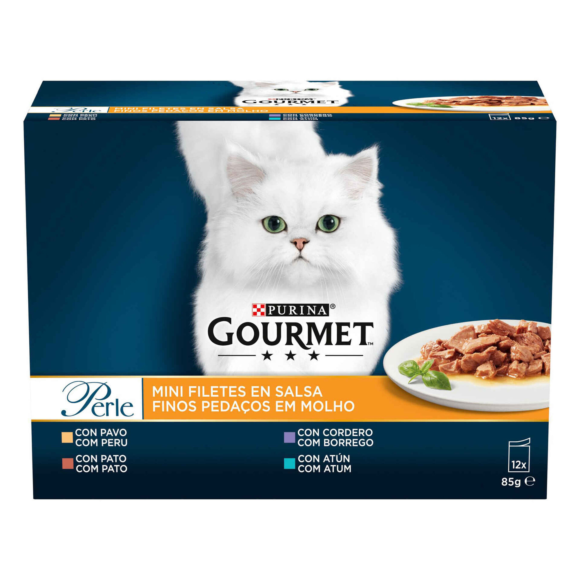 Comida Húmida para Gato Adulto Saquetas emb. 12 x 85 gr Purina
