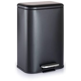 Balde do Lixo 38,8x22,3x26,5cm Soft Touch Preto Kasa