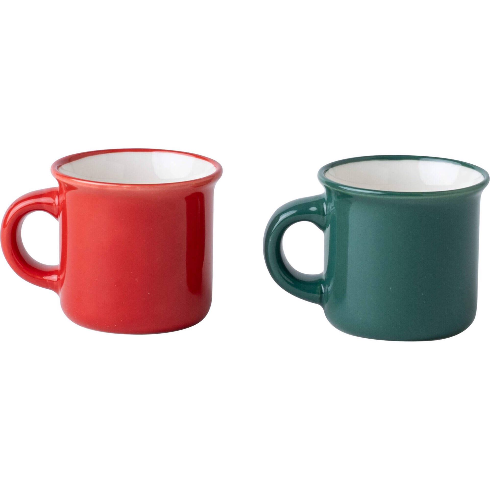 Conjunto 2 Ch&aacute;venas 75ml Rena e Pai Natal Kasa