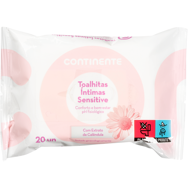 Toalhitas Íntimas Sensitive Continente