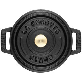 Ca&ccedil;arola Redondo Ferro Fundido 10cm Preta Staub