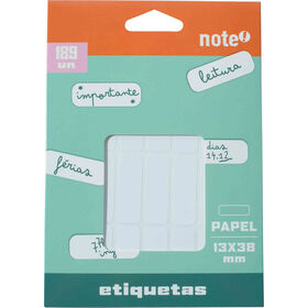 Conjunto 189 Etiquetas Adesivas 13x38mm Note!