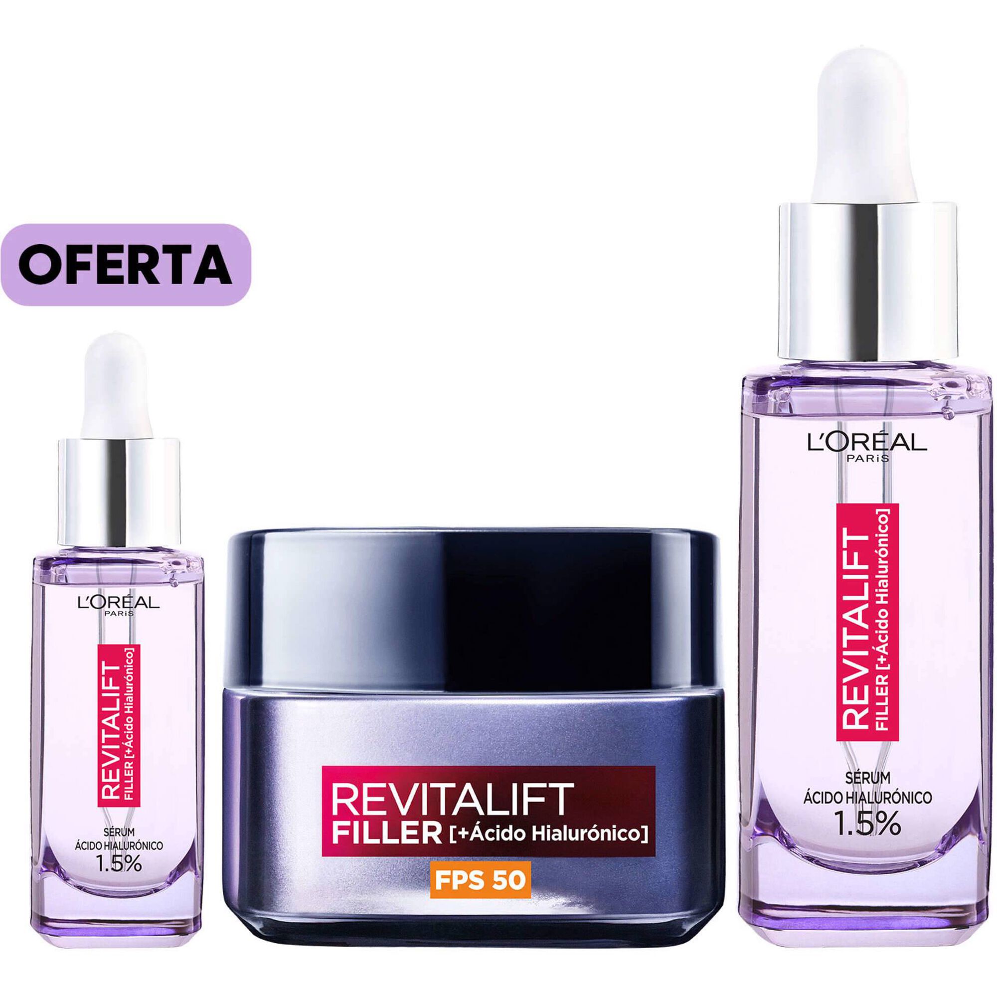 Conjunto Creme de Dia e Sérum Revitalift Filler + Oferta Sérum 15 ml