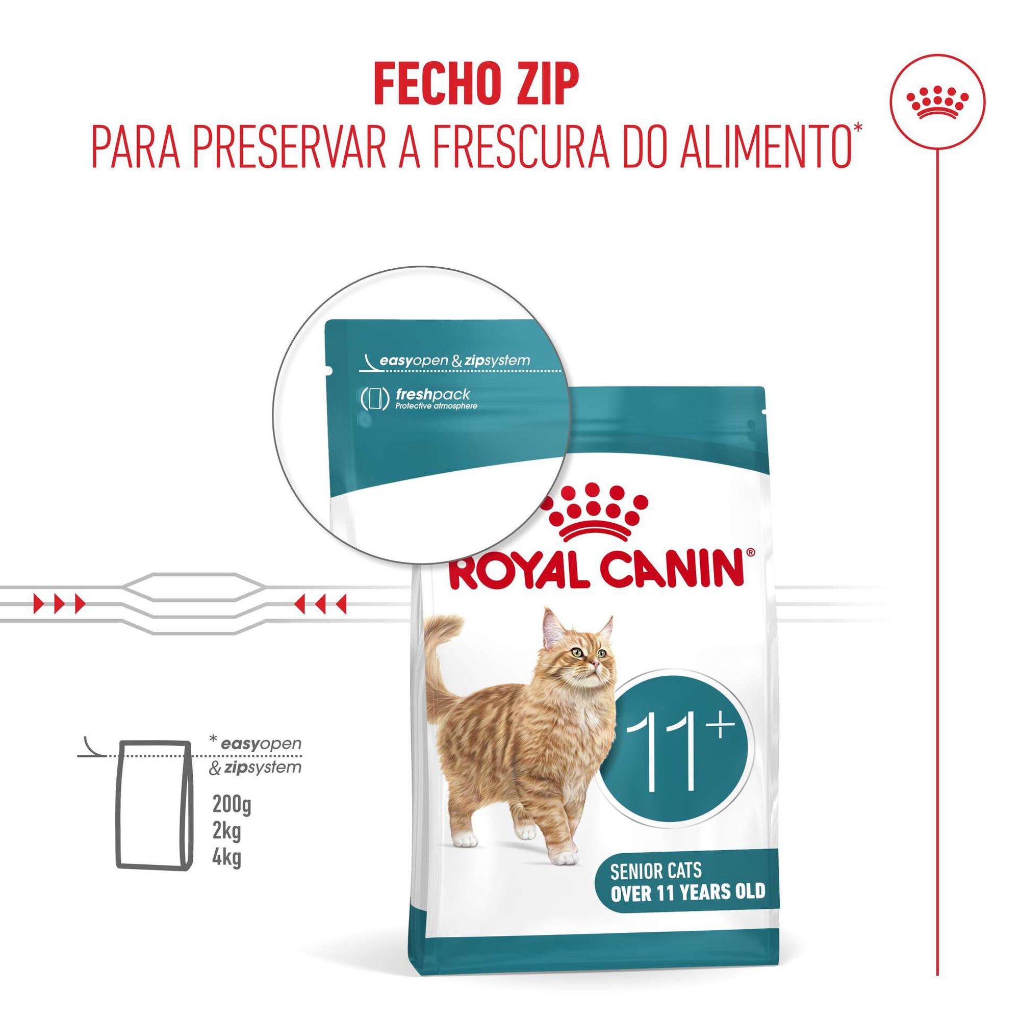 Ra&ccedil;&atilde;o para Gato S&eacute;nior Ageing+11 Royal Canin
