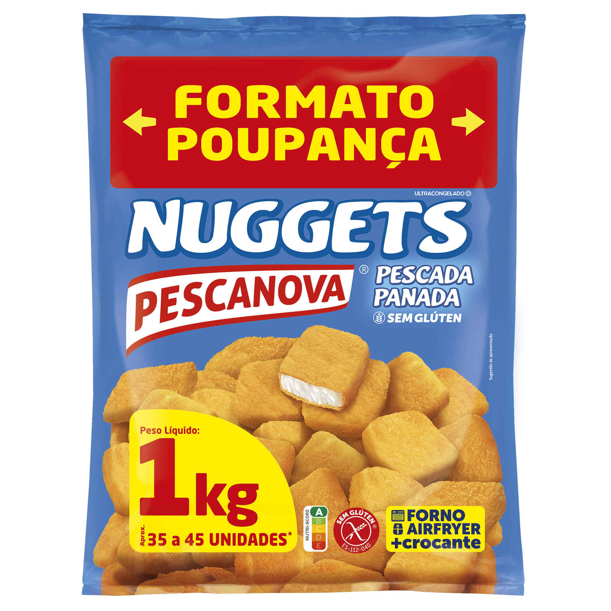 Nuggets de Pescada Panada sem Glúten