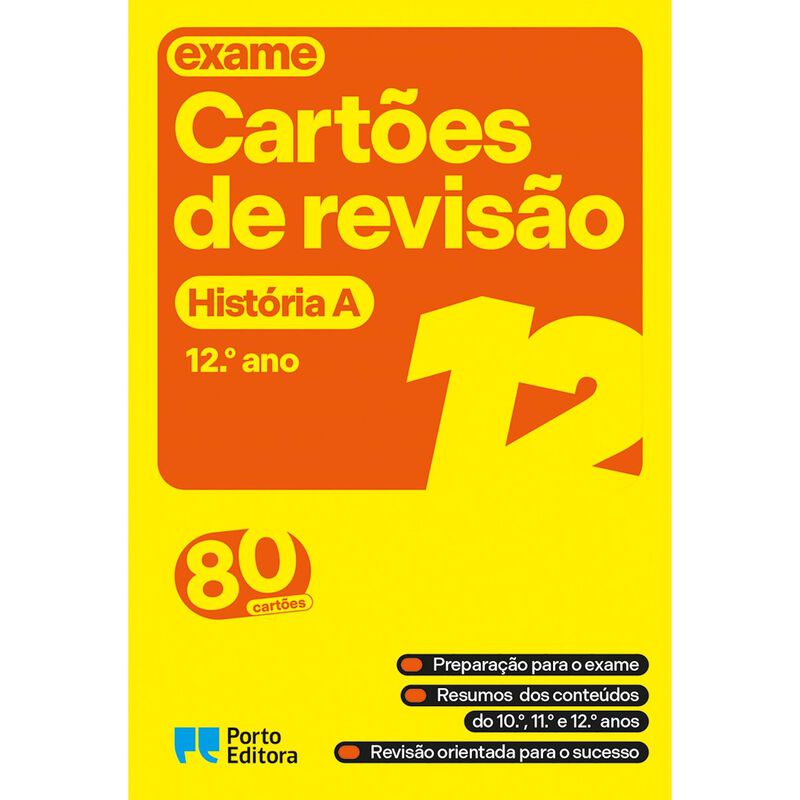 Cartões de Revisão - Livro História A - 12.º Ano