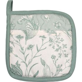 Pega Cozinha Algodão 19x19cm Flores