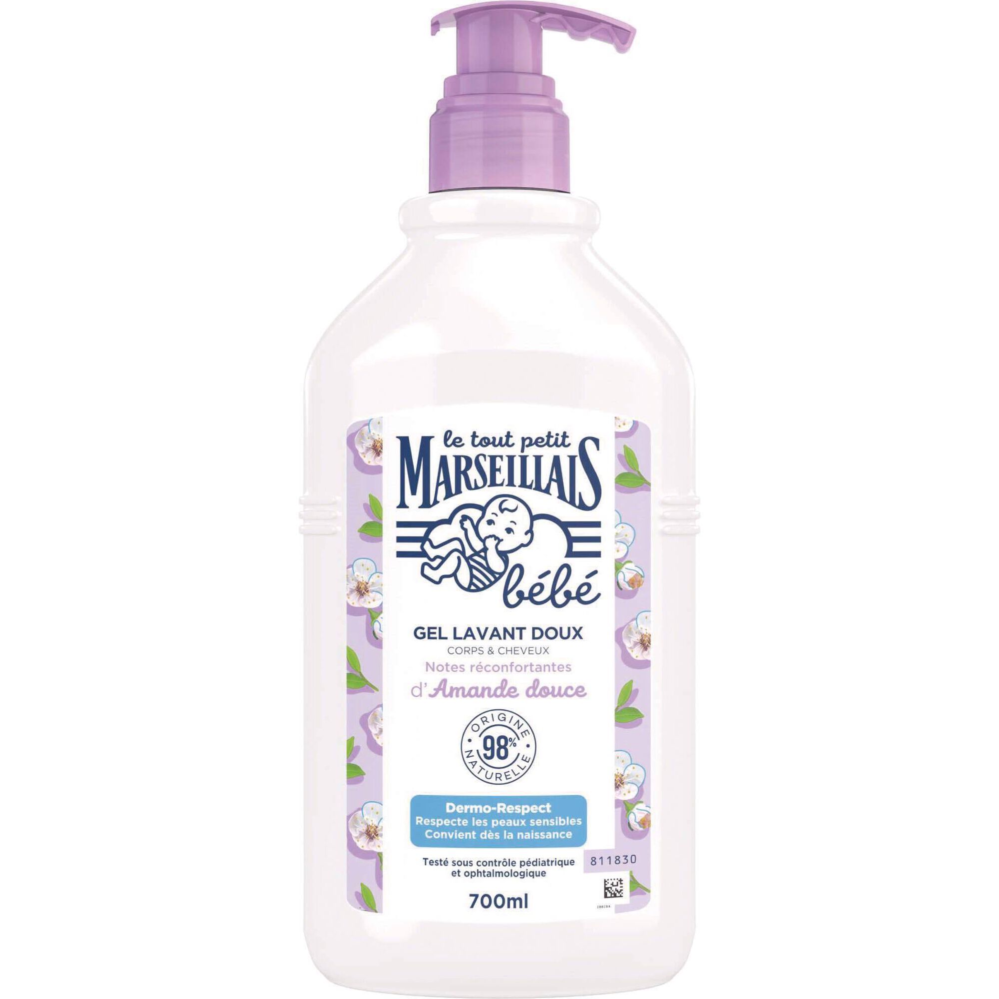 Gel de Banho Beb&eacute; Corpo e Cabelo Am&ecirc;ndoa Doce Le Petit Marseillais