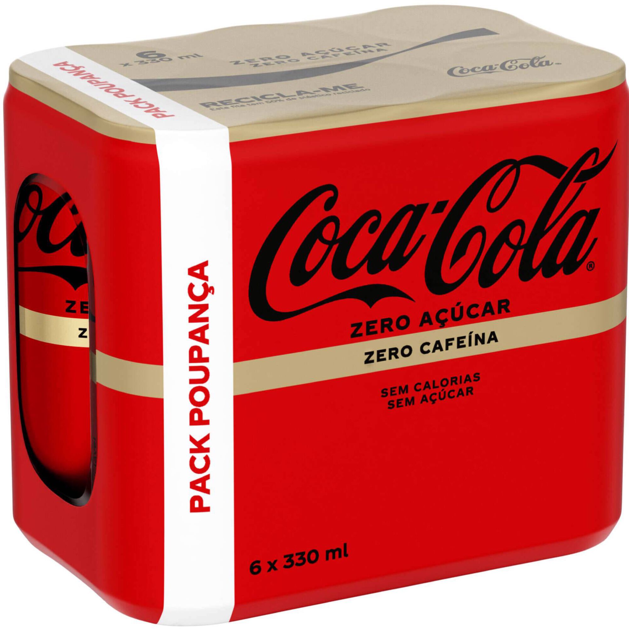Refrigerante com G&aacute;s Cola Zero A&ccedil;&uacute;car Zero Cafe&iacute;na Coca-Cola