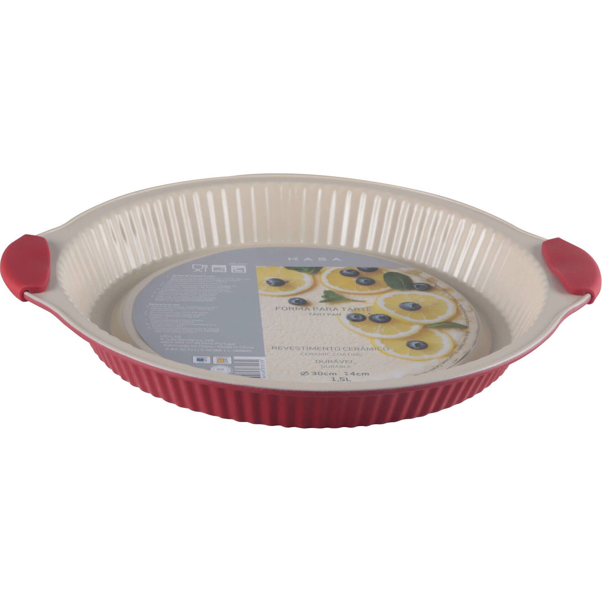Forma para Tarte 30cm Revestimento Cer&acirc;mico Kasa