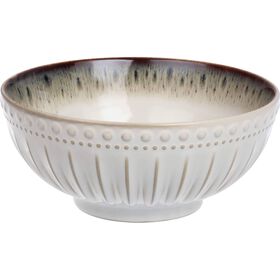 Ta&ccedil;a Redonda 20,2cm Canelada Branca